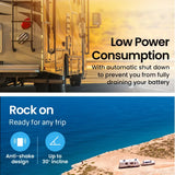 GECKO 70L Portable Bar Fridge and Freezer 12V/24V for Camping, Caravans, Black V219-CAPFCHGEKA07B