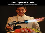 High-Temperature Propane Torch with Adjustable Flame, Instant Ignition & Safety Lock for BBQ, V1107-CS-GWBWPQ