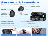 Rechargeable In-the-Ear Hearing Aids with Charging Case and LCD Display Ultra-Compact Sound V1107-CS-HLCHS