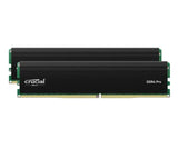 Crucial Pro 32GB DDR4 UDIMM 3200MHz CL22 Black Heat Spreader Support Intel XMP AMD Ryzen V1202-V2-MECD4-2X16G32P
