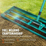 VEVOR Lawn Leveling Rake, 36"x10" Level Lawn Tool, Heavy-duty Lawn Leveler with 78" Steel Extended V952-CPPZP1036000SKWNCV0