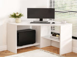 Artiss Corner Computer Desk Shelves CPU Stand L-shape Home Office Workstation Desks FURNI-C-DESK-L-120WH