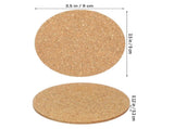 HOOWIFFY Cork Coasters Bulk Cork Coasters For Drinks 100Pcs V1189-WXFWAL-20260326-02413