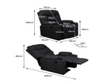 Levede Recliner Chair Electric Lift Black OF1022-BK