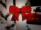 Christabelle Christmas Display Bow 91cm with LED and Twinkle Lights 5 Functions Decoration Orna 112_SB403