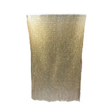 Gold Lightweight Artificial Polyester Shawl Wrap Scarf with Tassel Trim for Spring Autumn, Modern V1189-LC-DG-00005