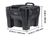 Insulated Food Carrier, 30L Capacity, Stackable Catering Hot Box with Stainless Steel Barrel, Top V952-SPBWXHSBWT30LBMYXV0