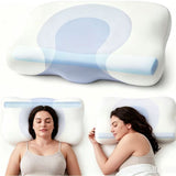 Cervical Neck Pillow - Memory Foam Pillows for Ergonomic Orthopedic Pillow for Neck Pain Relief, V1107-115-31919