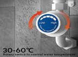 3500W 220V Mini Water Heater Hot Electric Tankless Household Bathroom Faucet with Shower Head LCD V1369-AZ3-W-22288