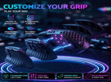 SOLAKAKA Wireless MMO Gaming Mouse 16 Buttons Bluetooth 24000 DPI RGB XFF3-MSSM809P-BK