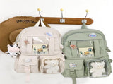 Kids School Backpack with Accessories, Green, 43x31 cm, Compatible with School Essentials V1188-MS-325-0302