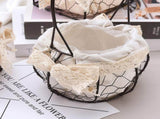 Iron Flower Baskets for Wedding Favors Floral Arrangement Flower Basket Succulent Greenery Baskets V1294-YM0716-220713HJ04-1