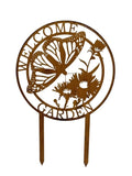 Laser Cut Butterfly Graden Stake 53x53-80cm V637-71643STK