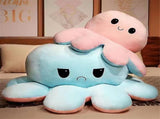 Double-sided blue octopus plush toy, large plush octopus pillow toy blue - Perfect 90cm-max V1237-ZY-203-3581