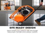 Unimac 16L Silent Oil-Free Electric Air Compressor, 116PSI Portable with Wheels and Handle, Twin V219-TOLACMUM1C6VA