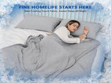Cooling Blankets for Hot Sleepers - Summer Blanket Thin Lightweight Breathable Soft Double Side V1192-AZ-W-0214