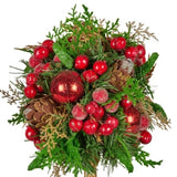 Christabelle 36cm Christmas Tabletop Topiary with Berries Baubles & Pine Cones 112_GUE504