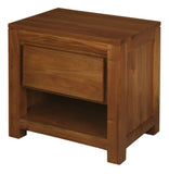 Amsterdam Solid Mahogany Timber 1 Drawer Bedside Table V199-BS001TALP