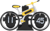Modern Bicycle Flip Clock Creative Mechanical Desk Timepiece with Dual Rotating Wheels, Retro V1107-CS-ZXCZBHU