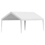 Carport Replacement Canopy, 6 x 3.6 m Potable Garage Tent Top Tarp, UV-Resistant & Waterproof Car V952-CKPB12X20FTBB7CQI001V0