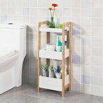 3-Tier White Storage Bathroom Shelf V178-85017