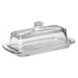 Glass Butter Dish with Lid Rectangular Multifunction Airtight Covered Butter Tray Dishwasher Safe V1294-YM0901-3118260019612