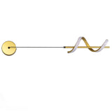 Spiral LED Pendant Light Gold Color High Brightness Eyes Protection LED Hanging Lamp for Living Room V1294-YM0706-3119230118711