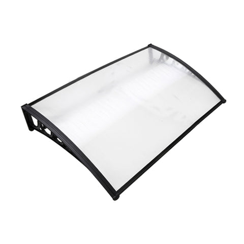 Instahut Window Door Awning 1mx1.5m Transparent Hollow Sheet Plastic Frame AWN-PC6-1X15