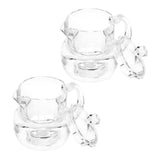 2pcs Mini Honey Jars Acrylic Leakproof for Kitchen Storage Supplies V1370-AZ4-15223