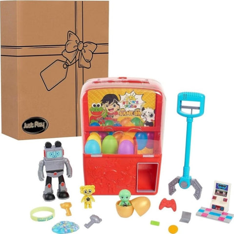 RYAN'S WORLD Mystery Claw Machine Playset and Figures, Kids Toy V330-CREATEXTOYS06