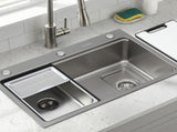 Cefito Kitchen Sink 304 Stainless Steel Bar Sink Millet Grain Water Basin Sink SINK-RG-6845T-SI