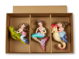Christabelle 3 Mermaid Christmas Ornaments Assorted Novelty Figures 13cm Xmas Tree Decorations 112_SHD2008