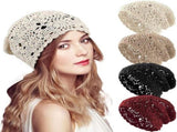 4-Piece Hat - Ladies' cotton crochet hat - - Cotton hat for ladies crochet hats V1188-MS101-02556-1