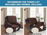 100% Waterproof Power Lift Recliner Chair Cover Non Slip Electric Covers for with Pocket Large V1259-DP01-A-4435