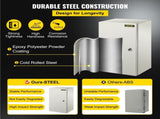 NEMA Steel Enclosure, 20 x 12 x 10'' NEMA 4X Steel Electrical Box, IP66 Waterproof & Dustproof, V952-DQXJSTCFS50X30X25V0