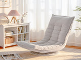 Artiss Swivel Floor Chair 5 Adjustable Foldable Lounge Seat Floor Sofa Chair Grey FLOOR-SBL-0609A-BG