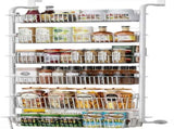 CARLA HOME 6-Tier Over the Door Organizer Heavy-Duty Metal Pantry Rack with Hanging Baskets for Home LSB-36341