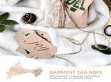 1000pcs Cotton Tag Rope Price Tag Fasteners for Clothing Labels V1366-AZ2-W-18717