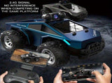 KF29 FPV remote control truck, camera remote control 128 scale RC truck, app controlled RC V1102-823-48710-BLU-TWOBATTERIES