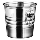 Silver Stainless Steel Ice Bucket Double Handle for Bar Ktv Party Decor V1370-AZ4-17114
