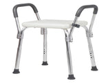 Levede Adjustable Shower Chair Bath Seat with Arms Portable Non Slip Bathroom BATH1032-WH-AU