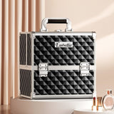 Embellir Makeup Case Beauty Organiser Bag Travel Large Cosmetic Storage Portable CASE-MR-3T-DIBK