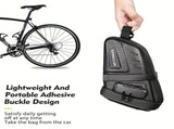 Bicycle Saddle Bag Large Capacity Water-Resistant Storage for Cycling Essentials V1106-139-BLA-80416