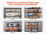 Storage Shelves, 1361 kg, 5 Tier Heavy Duty Garage Shelving, 609.6 x 1219.2 x 1828.8 mm Adjustable V952-LXLZLKHJ2448JA98TV0