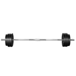 Everfit 58kg Barbell Set Weight Plates Bar Lifting Bench 168cm FIT-K-BB-SET-50KG