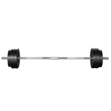 Everfit 58kg Barbell Set Weight Plates Bar Lifting Bench 168cm FIT-K-BB-SET-50KG