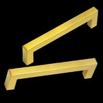 15x Brushed Brass Drawer Pulls Kitchen Cabinet Handles - Gold Finish 128mm V63-835831