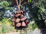 Handmade nutshell wind chime, nutshells rustling in the wind, bringing a touch of mountain forest V1232-GKZSL001