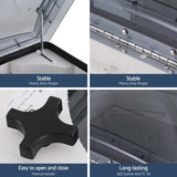 Weisshorn Caravan Roof Vent Air Exhaust Hatch RV Motorhome Camper White CV-VENT-46X46X17-NET-GY