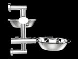 Wall Mounted Dog Bowl Adjustable Height Pet Feeder For Easy Feeding V63-842371